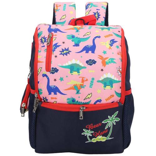 Sac à dos motif dinosaure multicolore pour enfants, sac à dos en tissu Oxford, imprimé de dessin animé 3D, pour maternelle