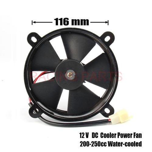 Ventilateur De Refroidissement Universel 12v, Refroidisseur Cc, Pour Moteur Refroidi À L'eau De 200-250cc, Atv, Quad, Go-Kart, Motocross, Fs-006