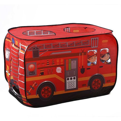 Tente De Jeu Popup Pour Enfants, Maison De Jeu Pliable, Camion De Pompiers, Voiture De Police, Maison, Bus, Jeu D'intérieur Et D'extérieur