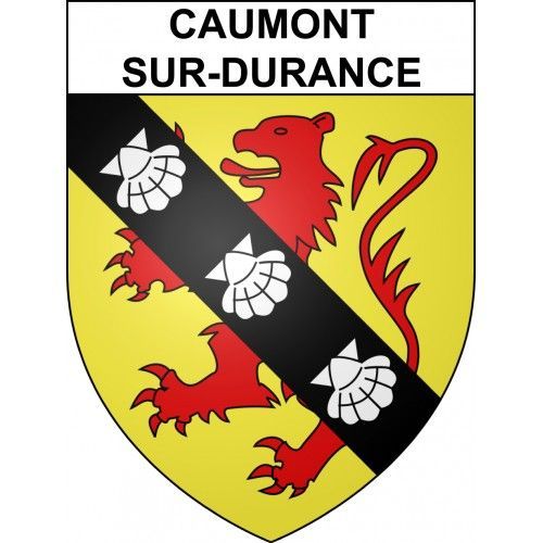Caumont-Sur-Durance 84 Ville Sticker Blason Écusson Autocollant Adhésif - Taille : 17 Cm