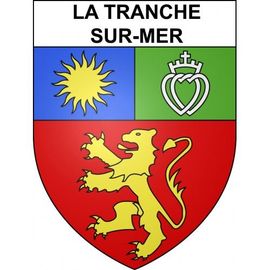 La Tranche-Sur-Mer 85 Ville Sticker Blason Écusson Autocollant Adhésif - Taille : 8 Cm