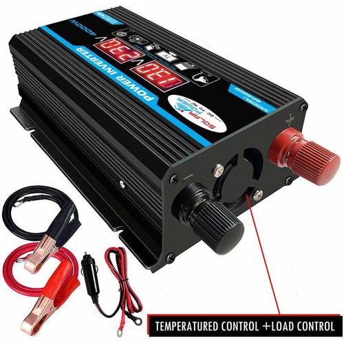 Convertisseur 12v 220v Pur Sinus 4000w Onduleur À Onde Sinusoïdale Pure Transformateur Avec Télécommande & Double Ac Prises De Courant Pour Rv Voiture De Camion Prises De Courant - Double Ac Power Soc