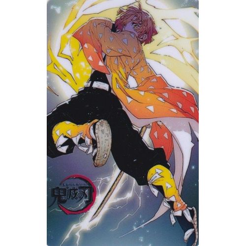 Carte Autocollante Kimetsu No Yaiba : Agatsuma Zenitsu (Zen'itsu, Demon Slayer, Manga, Animé) - Z06