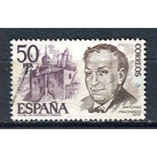 Timbre Oblitéré - " Antonio Machado Y Ruiz " - Espagne - 1978