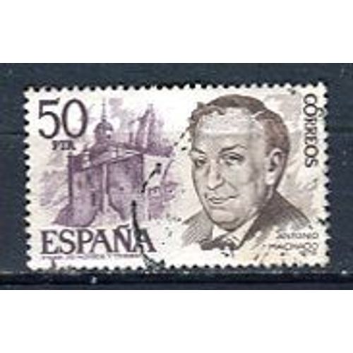 Timbre Oblitéré - " Antonio Machado Y Ruiz " - Espagne - 1978