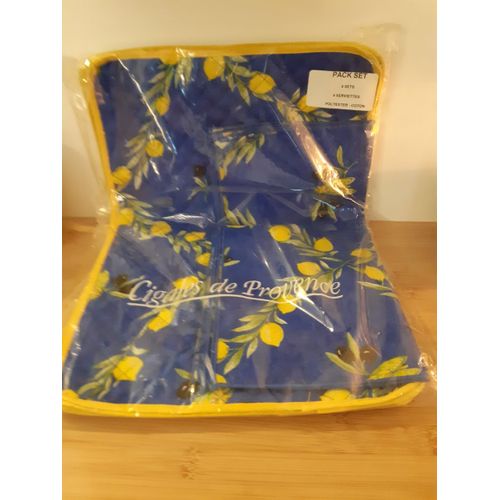 Lot De 4 Set Et Serviettes De Table Provençale