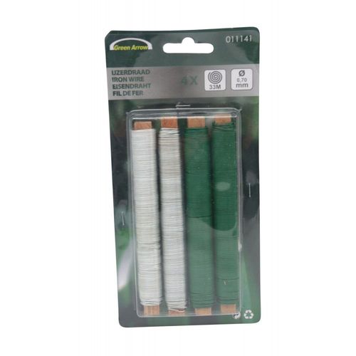1 X Rouleau de Fil de Fer Jardin 33 M Mètres diamètre 0,70 mm