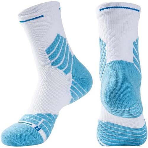 1 Paire De Chaussettes De Football Antidérapantes Pour Homme Et Femme, Bleu, Taille S, Bleu, S