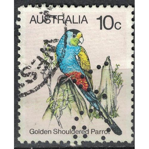 Australie 1980 Oblitéré Used Bird Oiseau Psephotus Chrysopterygius Perruche À Ailes D'or Su