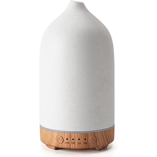 Diffuseur En Céramique Pour Diffuseur D'huiles Essentielles D'aromathérapie 250ml Avec 7 Lumières Led De Couleur Adaptées À La Prise Home-Eu 