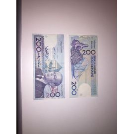 2 Billet 200 Dirhams Maroc De 1987 (1991)