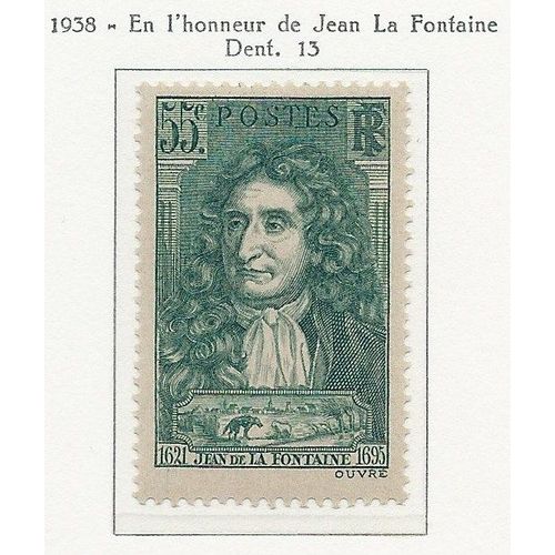 Yvert France N° 397. Jean De La Fontaine. Neuf Sc** (Mnh)