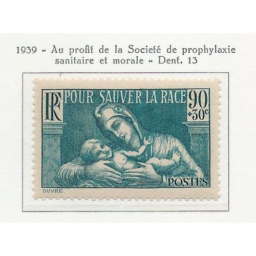 Yvert France N° 419. Société De Prophylaxie Sanitaire Et Morale. Neuf Sc** (Mnh)