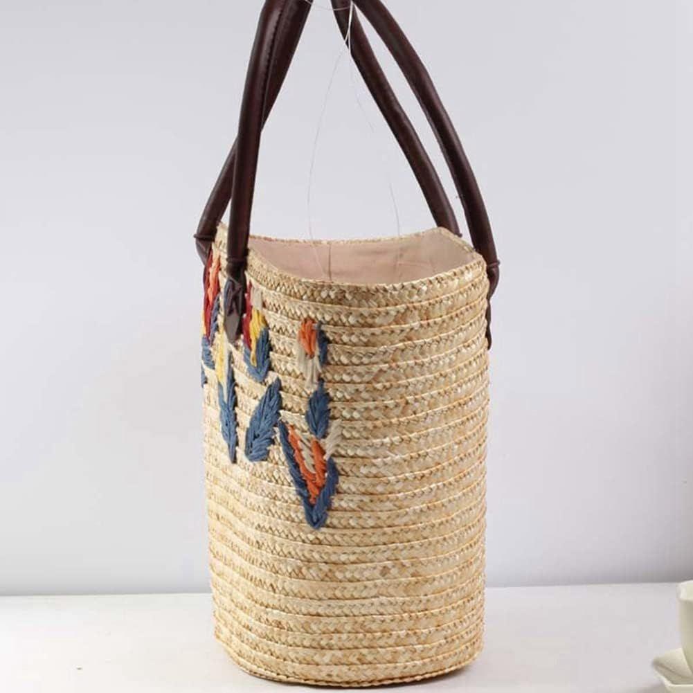 Sac  bandoulire pour femme Sac d't en paille tiss Sac d... - 4