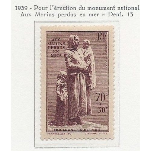 Yvert France N°447. Aux Marins Perdus En Mer (Desruelles). Neuf Sc** (Mnh)