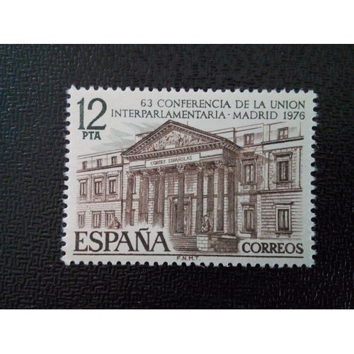 Timbre Espagne Yt 2005 I.P.U. 63e Conférence 1976 ( 30304 )