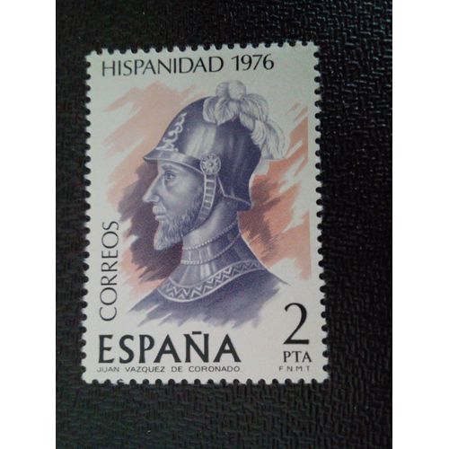 Timbre Espagne Yt 2017 Patrimoine Hispanique: Costa Rica 1976 ( 30304 )