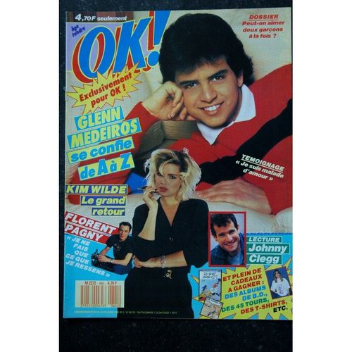 Ok ! Âge Tendre 645 1988 05 Glen Medeiros Kim Wilde Florent Pagny Johnny Clegg Sophie Marceau