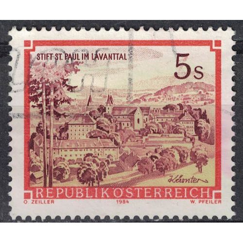 Autriche 1984 Oblitéré Used Abbaye Bénédictine Saint Paul Du Lavanttal Su
