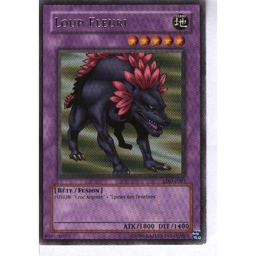 Loup Fleuri , Carte Rare , Ldd-F087