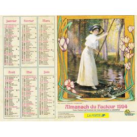 CALENDRIER DES POSTES. ALMANACH DU FACTEUR. ORIGINAL DE 1994 . LA