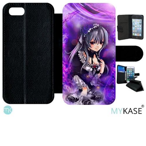 Coque Pour Iphone Se 2020 - Manga Fille Violet - Noir