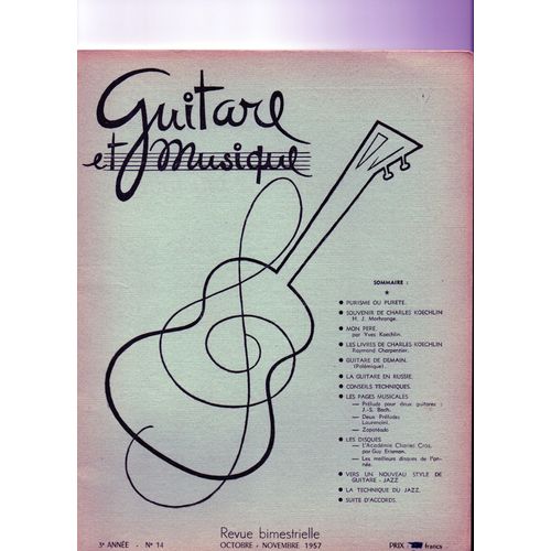 Guitare Et Musique N°14 Charles Koechlin