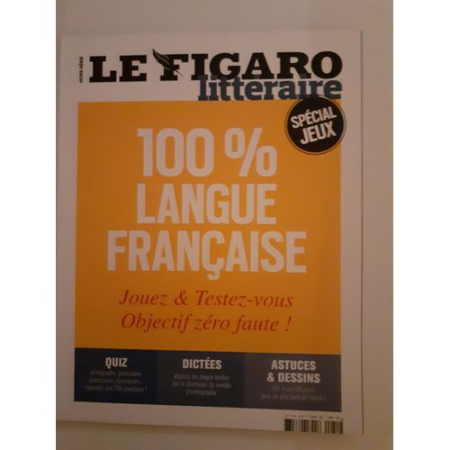 Le Figaro Litteraire Hors-Série N° 51, Spécial Jeux