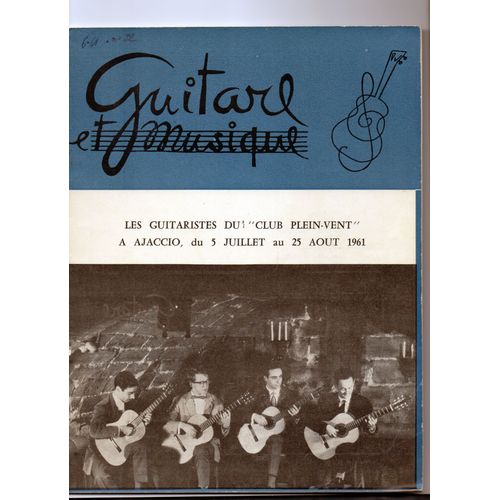 Guitare Et Musique N°32 Hélène Jourdan-Morange, Club Plein Vent À Ajaccio