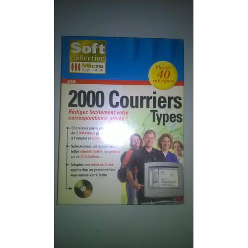 Logiciel 2000 Courriers Types Micro Application