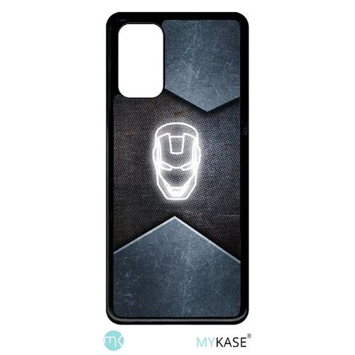 Coque Pour Smartphone - Superhero Iron The Man - Compatible Avec Samsung Galaxy S20+ - Plastique - Bord Noir