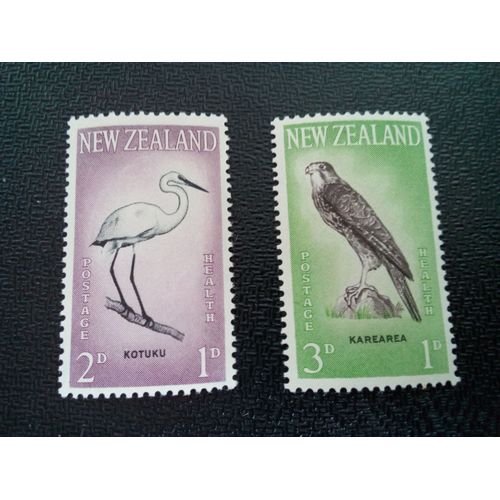 Timbre Nouvelle-Zelande Yt 405 - 406 Série: Timbres-Santé 1961 1961 ( 030504 1 )
