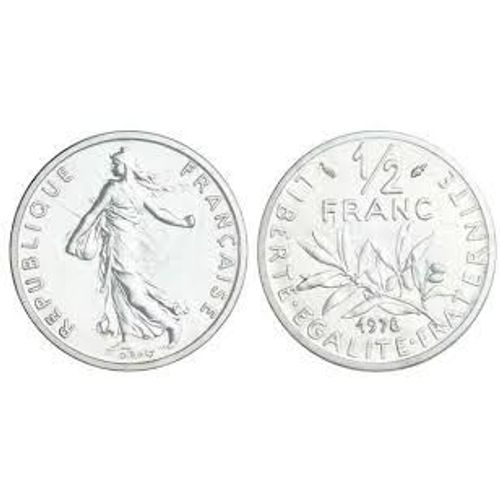 Pièce Monnaie 1/2 Franc Ou 50 Centimes 1986