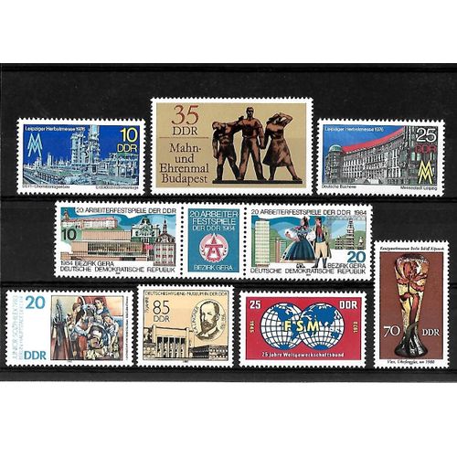 Allemagne- Rda -Lot De 9 Timbres Neuf**-Gomme Intacte- 1 Er Choix