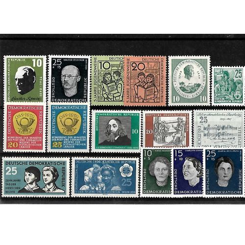 Allemagne- Rda -Lot De 16 Timbres Neuf**-Gomme Intacte- 1 Er Choix
