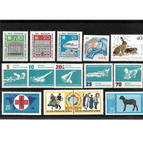 Allemagne- Rda -Lot De 14 Timbres Neuf**-Gomme Intacte- 1 Er Choix