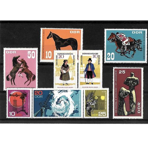 Allemagne- Rda -Lot De 9 Timbres Neuf**-Gomme Intacte- 1 Er Choix