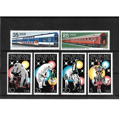 Allemagne- Rda -Lot De 6 Timbres Neuf**-Gomme Intacte- 1 Er Choix