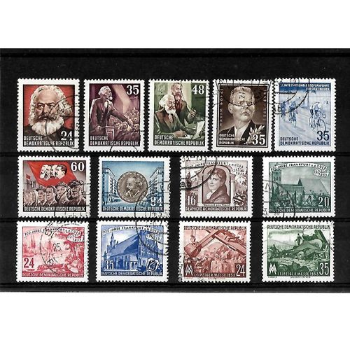 Allemagne- Rda -Lot De 13 Timbres Oblitérés-Très Bon Etat