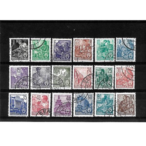 Allemagne- Rda -Lot De 18 Timbres Oblitérés-Très Bon Etat