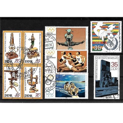 Allemagne- Rda -Lot De 9 Timbres Oblitérés-Très Bon Etat