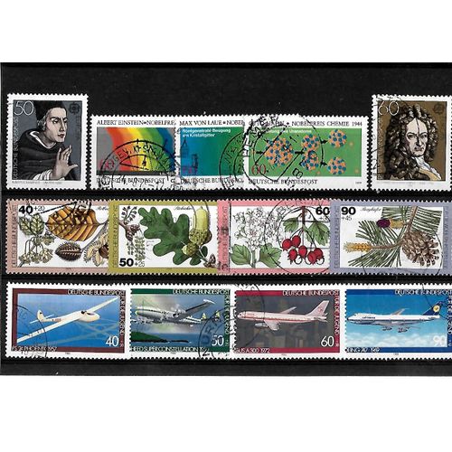 Allemagne- Rfa -Lot De 13 Timbres Oblitérés-Très Bon Etat