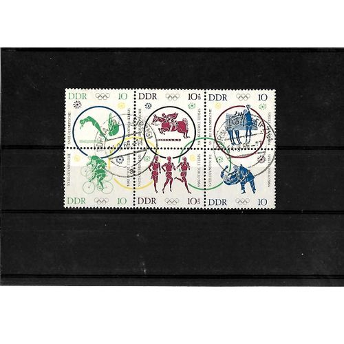 Allemagne- Rda -Du N° 742 Au N° 747 -Lot De 6 Timbres Oblitérés-Très Bon Etat