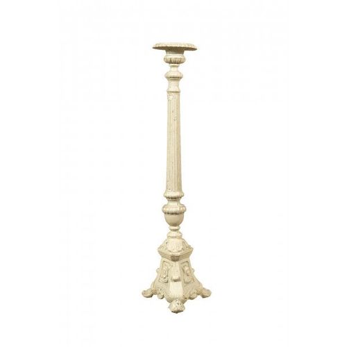CHANDELIER EN FONTE AVEC UNE FINITION BLANCHE ANTIQUE