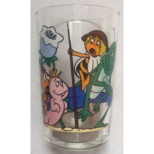 Verre A Moutarde Maya L'abeille, Dessin Animé, Vintage, Figurine