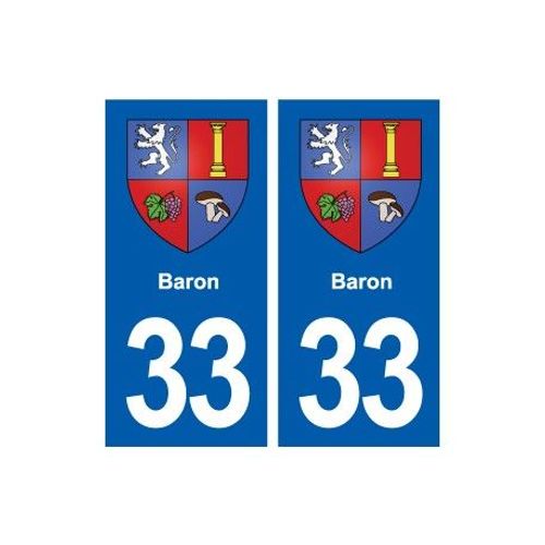 33 Blanquefort Blason Ville Autocollant Plaque Stickers - Couleur : Blanc - Angles : Droits
