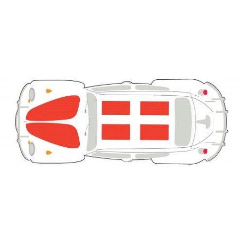 Autocollant Coccinelle Voiture Dos Savoie Sticker Adhesif - Taille : 8 Cm