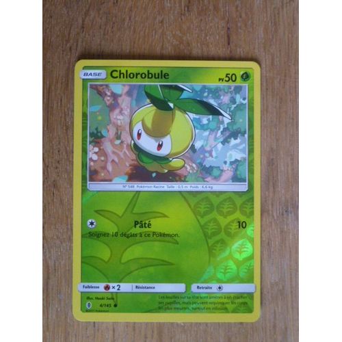 Carte Pokémon 4/145 Chlorobule 50 Pv - Reverse Sl2 - Soleil Et Lune - Gardiens Ascendants Neuf Fr