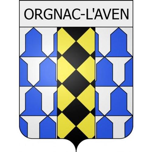 Orgnac-L'aven 07 Ville Stickers Blason Autocollant Adhésif - Taille : 4 Cm