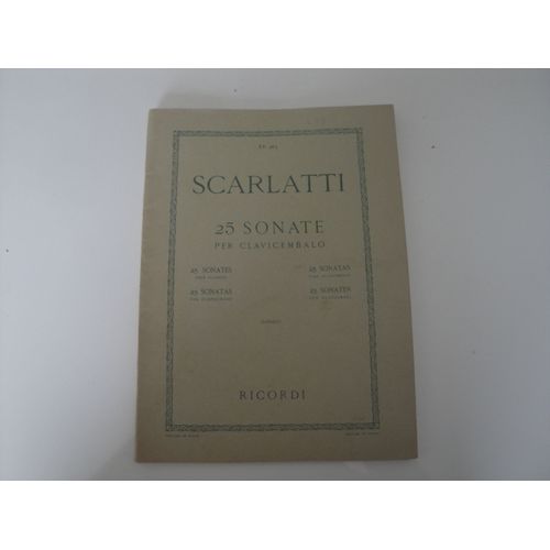 Scarlatti 25 Sonate Per Clavicembalo